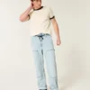 Hellblaue Baggy Carpenter Jeans