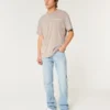 Hellblaue Bootcut-Jeans