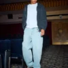 Hellblaue Skater-Baggy-Jeans