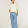 Hellblaue Skater-Baggy-Jeans