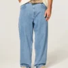 Hellblaue Skater-Baggy-Jeans