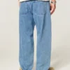 Hellblaue Skater-Baggy-Jeans