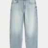 Hellblaue Skater-Baggy-Jeans