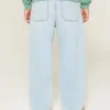 Hellblaue Skater-Baggy-Jeans