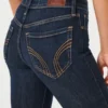 High-Rise Dark Wash Flare Jeans