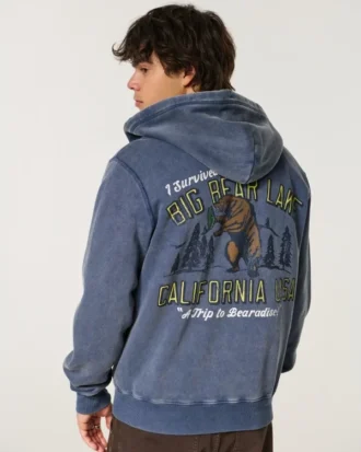 Holiday Vault Release Big Bear Lake Grafik-Kapuzenpullover mit Reißverschluss