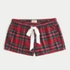 Holiday Vault Release Satin-Krawatte Flanell-Mini-Shorts