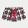 Holiday Vault Release Satin-Krawatte Flanell-Mini-Shorts