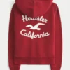 Holiday Vault Release Sherpa-gefütterter Hoodie mit Reißverschluss und Logo-Grafik