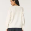 Hollister Comfy Cloud Oversized-Pullover mit V-Ausschnitt