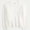 Hollister Comfy Cloud Oversized-Pullover mit V-Ausschnitt