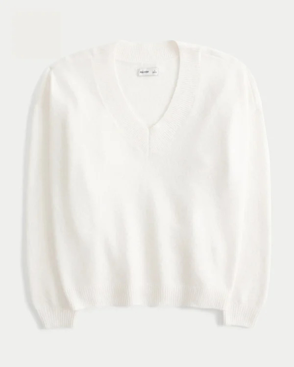 Hollister Comfy Cloud Oversized-Pullover mit V-Ausschnitt