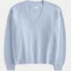Hollister Comfy Cloud Oversized-Pullover mit V-Ausschnitt