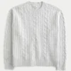 Hollister Comfy Cloud Strickpullover mit Zopfmuster