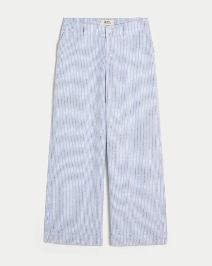 Hollister Livvy Hose mit niedriger Leibhöhe und weitem Bein