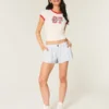 Hollister Livvy Shorts aus Leinenmischung mit niedriger Leibhöhe