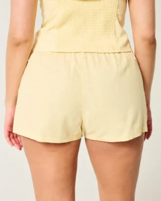 Hollister Livvy Shorts aus Leinenmischung mit niedriger Leibhöhe