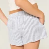Hollister Livvy Shorts aus Leinenmischung mit niedriger Leibhöhe