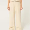 Hollister Livvy Ultra High-Rise Hose aus Leinenmischung mit weitem Bein