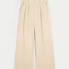 Hollister Livvy Ultra High-Rise Hose aus Leinenmischung mit weitem Bein