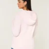 Hoodie mit V-Ausschnitt