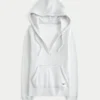 Hoodie mit V-Ausschnitt