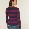 Ikonischer Pullover mit V-Ausschnitt und Zopfmuster