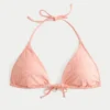 Jacquard-Bikini-Oberteil mit mehreren Tragevarianten