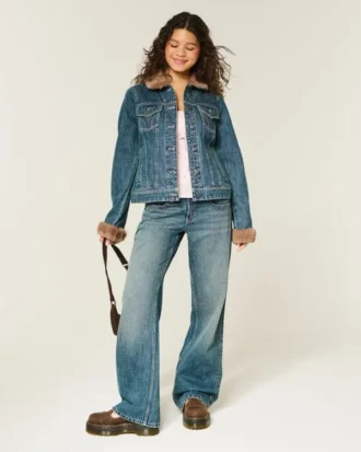 jeansjacke mit kunstfellbesatz 2 330x413 - Jeansjacke mit Kunstfellbesatz