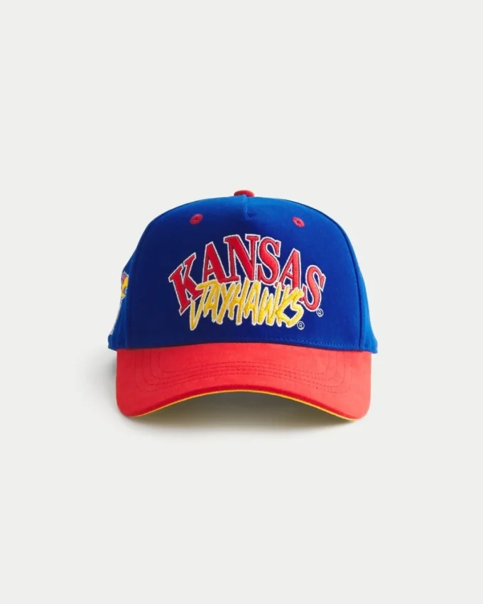 Kansas Jayhawks Baseballkappe mit Grafik