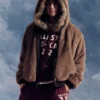 Kapuzenjacke aus Kunstfell