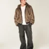 Kapuzenjacke aus Kunstfell