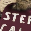 Kapuzenjacke mit Kunstfellbesatz, Reißverschluss und Logo-Grafik