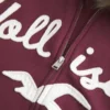 Kapuzenjacke mit Kunstfellbesatz und Logo-Grafik