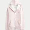 Kapuzenjacke mit Kunstfellfutter und Reißverschluss