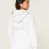 Kapuzenjacke mit Waffelfutter und Reißverschluss Logo-Grafik-Kapuzenjacke