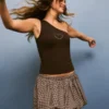 Karierter Bubble-Minirock