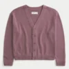 Kastenförmige Strickjacke