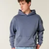 Kastenförmiger Hoodie