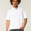 Kastenförmiges Crop-Polo