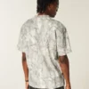 Kastig geschnittenes, schweres Camo Dodge Challenger SRT Grafik-T-Shirt