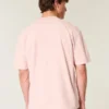 Kastig geschnittenes, schweres Hawaii-T-Shirt mit Grafik