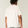 Kastig geschnittenes, schweres Kroatien-Grafik-T-Shirt