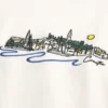 Kastig geschnittenes, schweres Kroatien-Grafik-T-Shirt