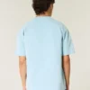 Kastig geschnittenes, schweres Oasis-Grafik-T-Shirt