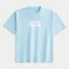 Kastig geschnittenes, schweres Oasis-Grafik-T-Shirt