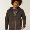 Kastiger Hoodie mit Reißverschluss