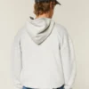 Kastiger Hoodie mit Reißverschluss