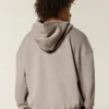 Kastiger Hoodie mit Reißverschluss