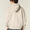 Kastiger Hoodie mit Reißverschluss